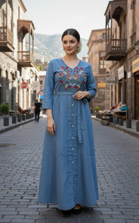 DENIM GOWN FT 2609
