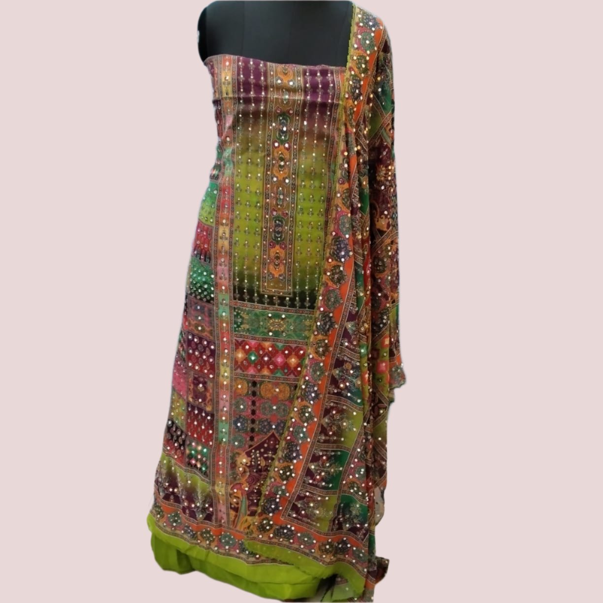 SHIMMER GEORGETTE SALWAR SUIT FT 1205