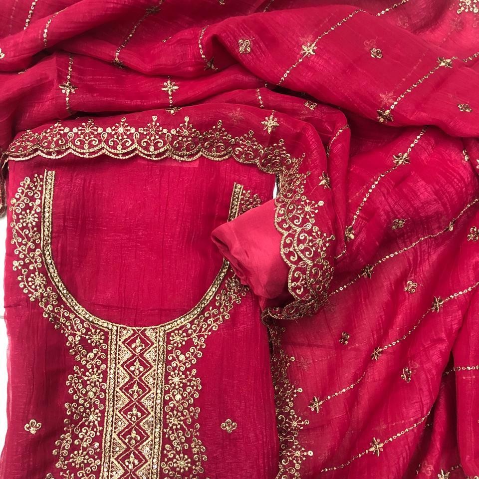 SHIMMER GEORGETTE SALWAR SUIT FT 2032