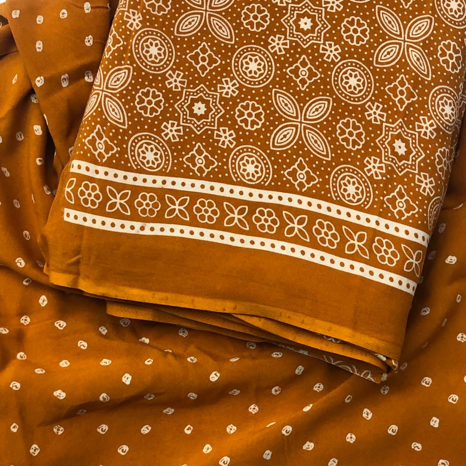 COTTON RAYON SAREE FT 2160