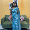 GEORGETTE BANARASI SAREE FT 2083