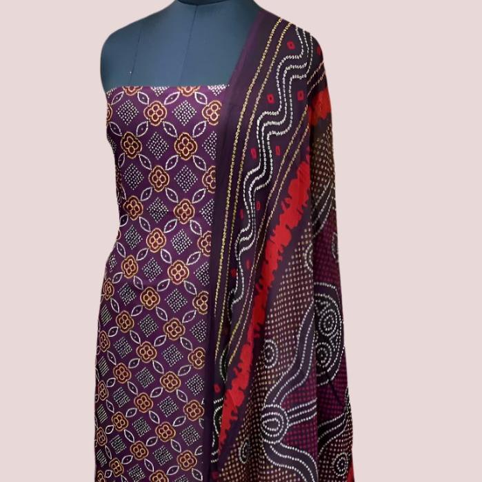 COTTON BLEND SALWAR SUIT FT 1031