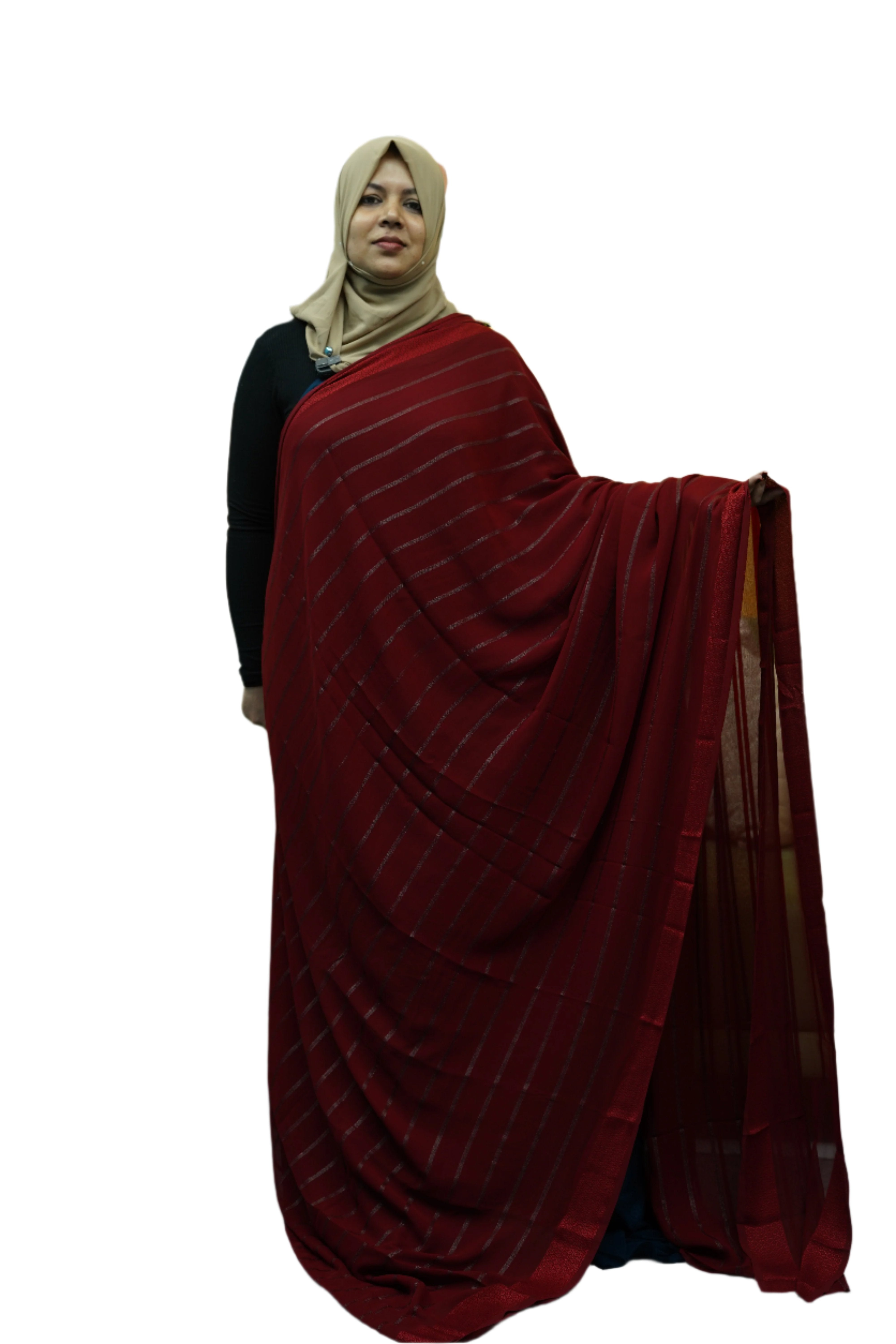 FAUX GEORGETTE SAREE FT 1042