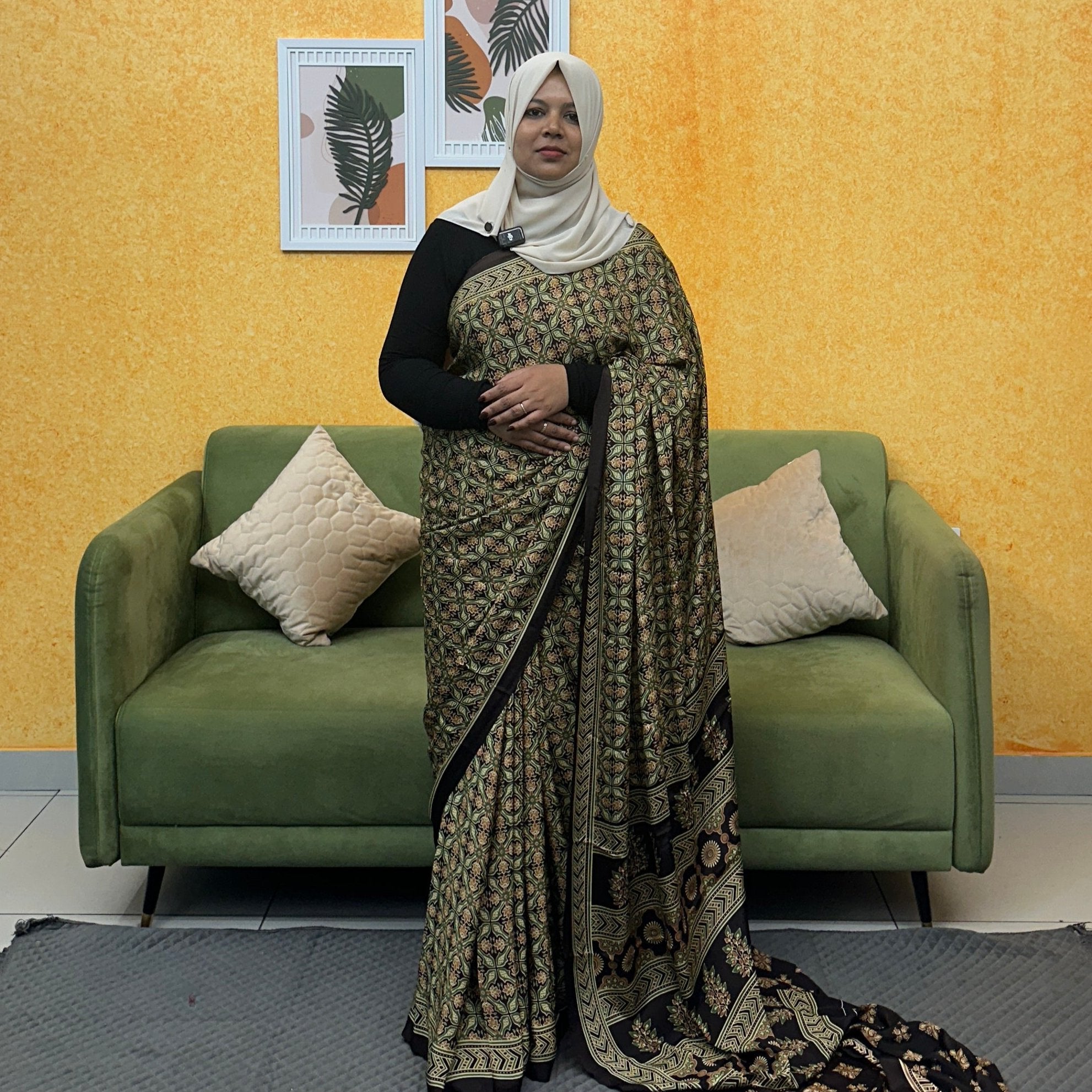 TURKISH CHIFFON SAREE FT 2043