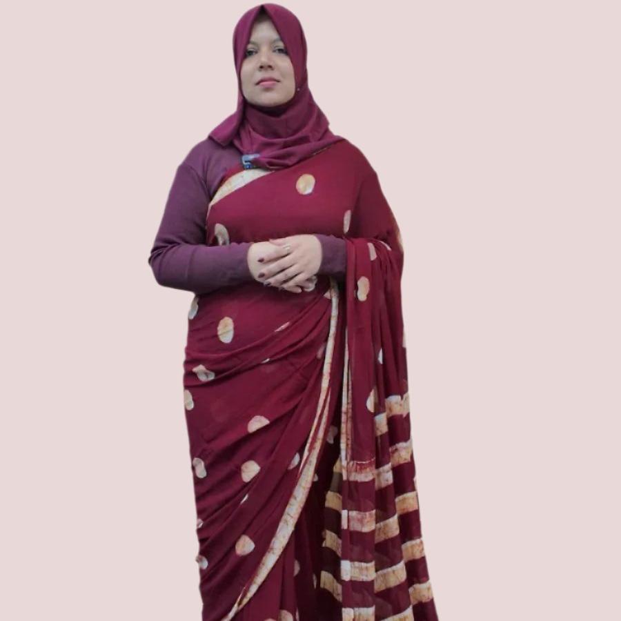 GEORGETTE SAREE FT 1064