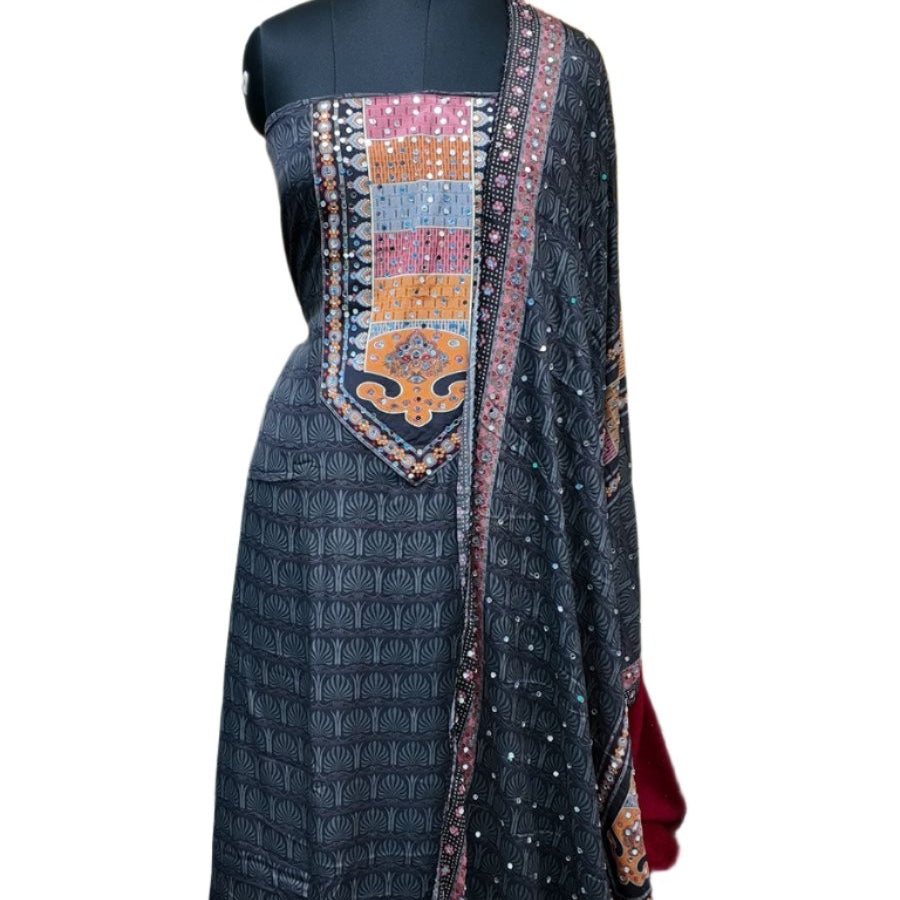 SEMI SILK SALWAR SUIT FT 1071
