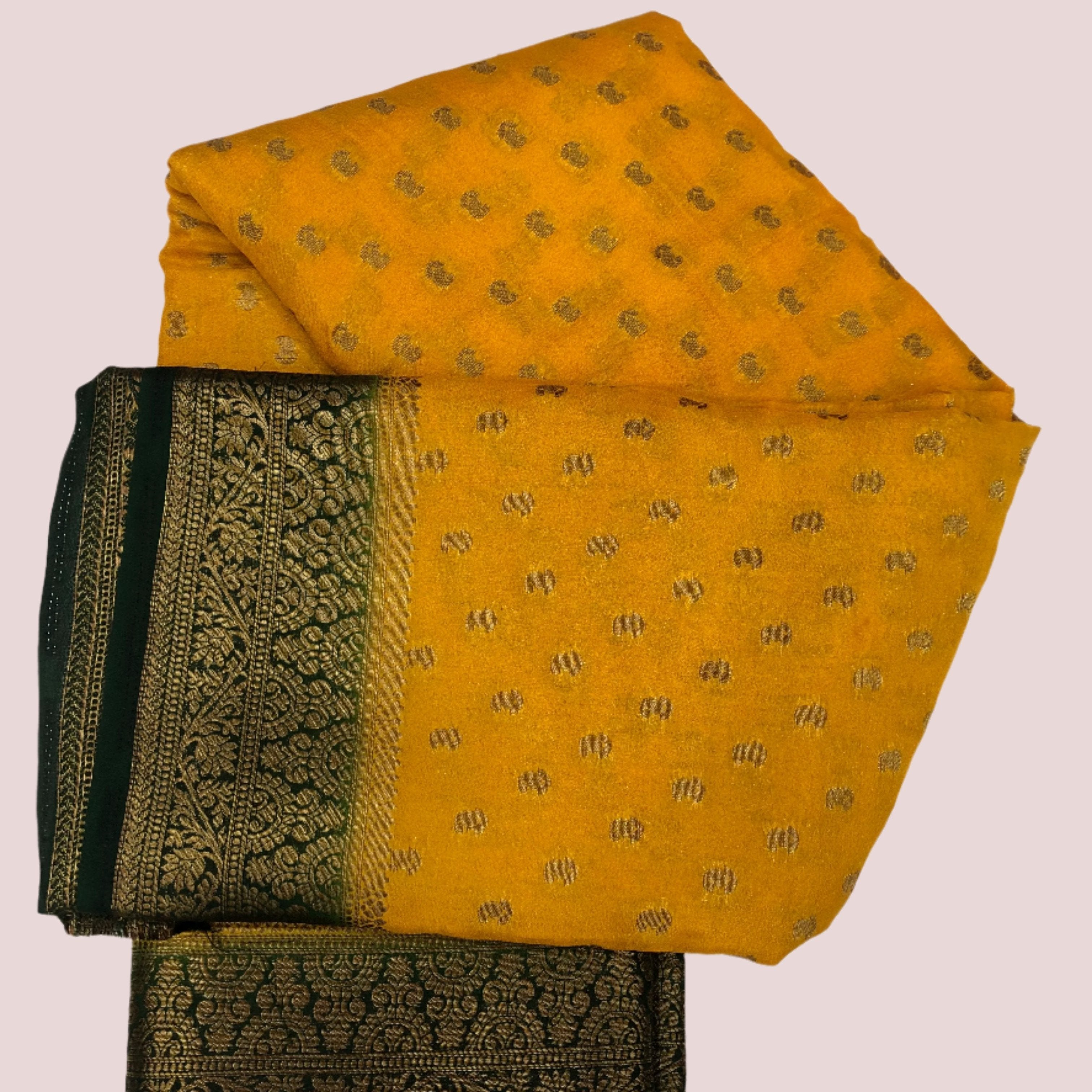 GEORGETTE BANARASI SAREE FT 2002
