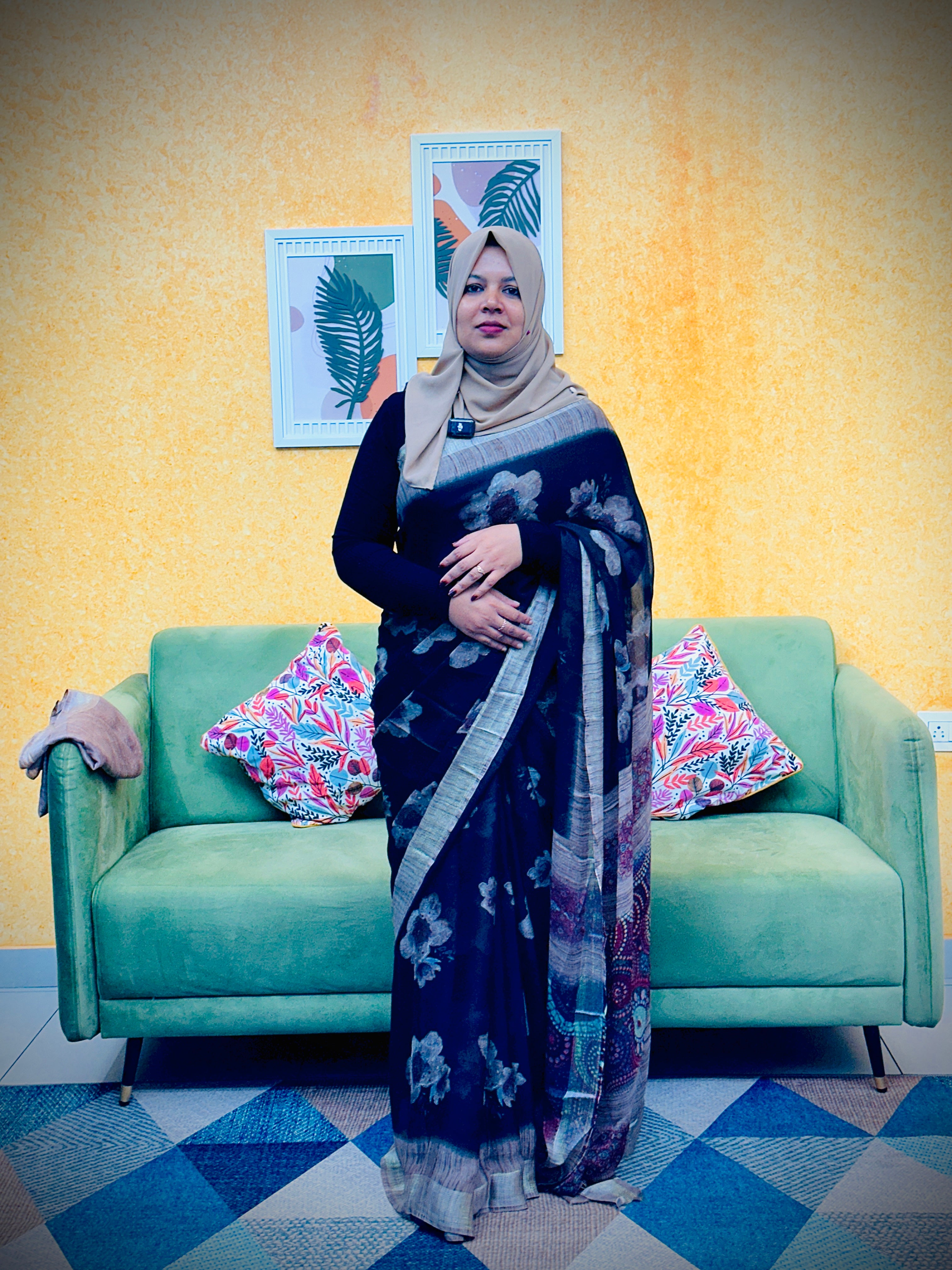 CHIFFON SAREE FT 2053