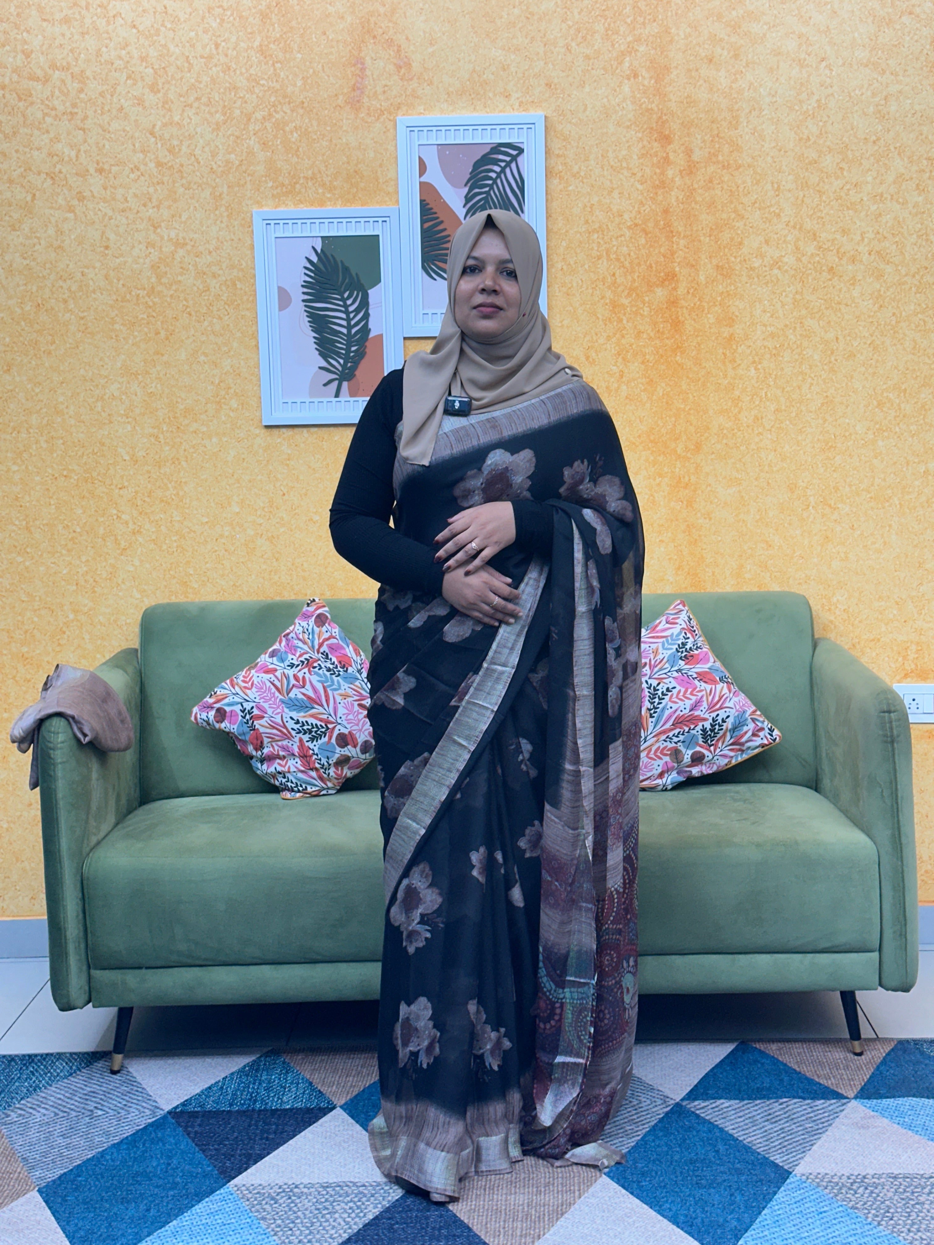 CHIFFON SAREE FT 2053