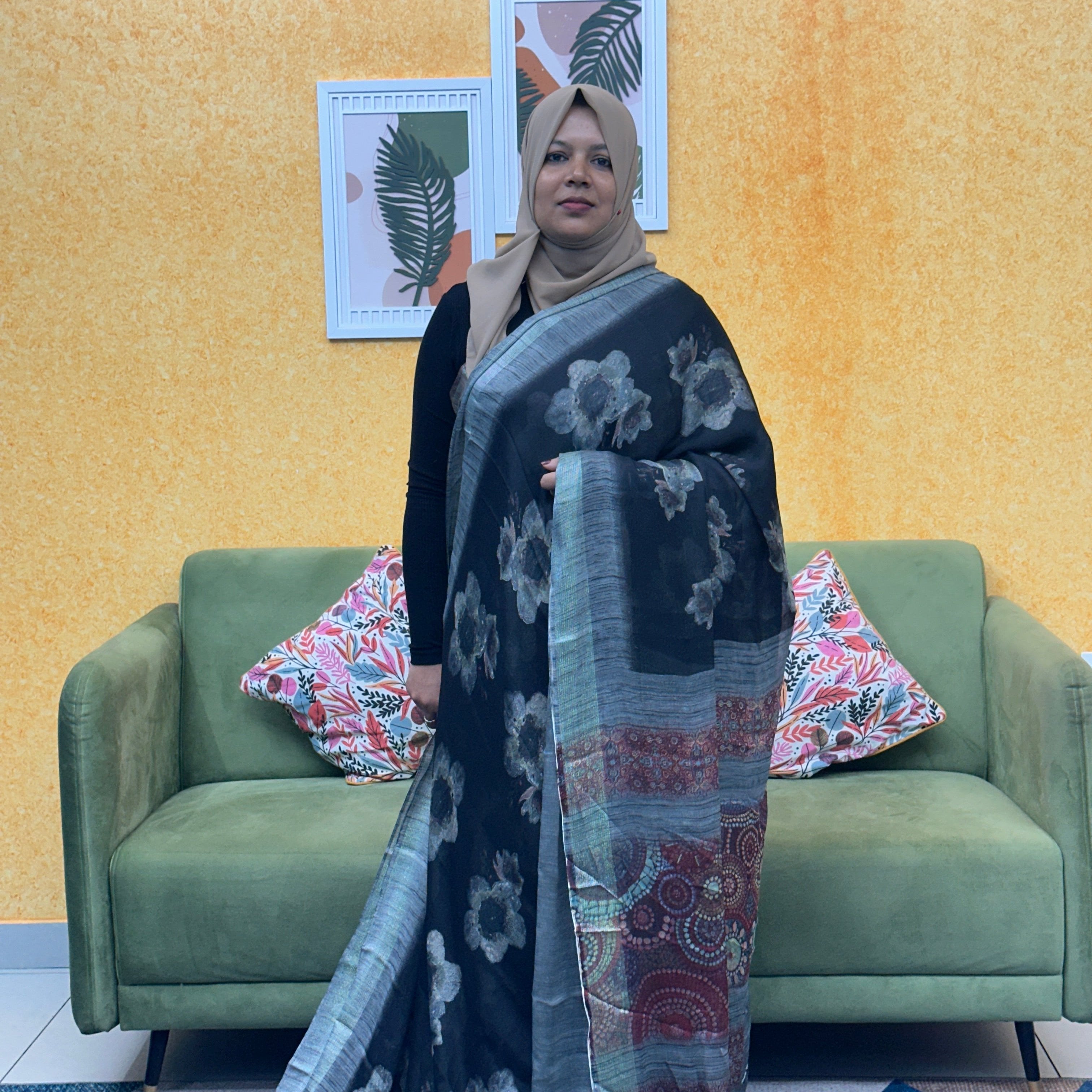 CHIFFON SAREE FT 2053