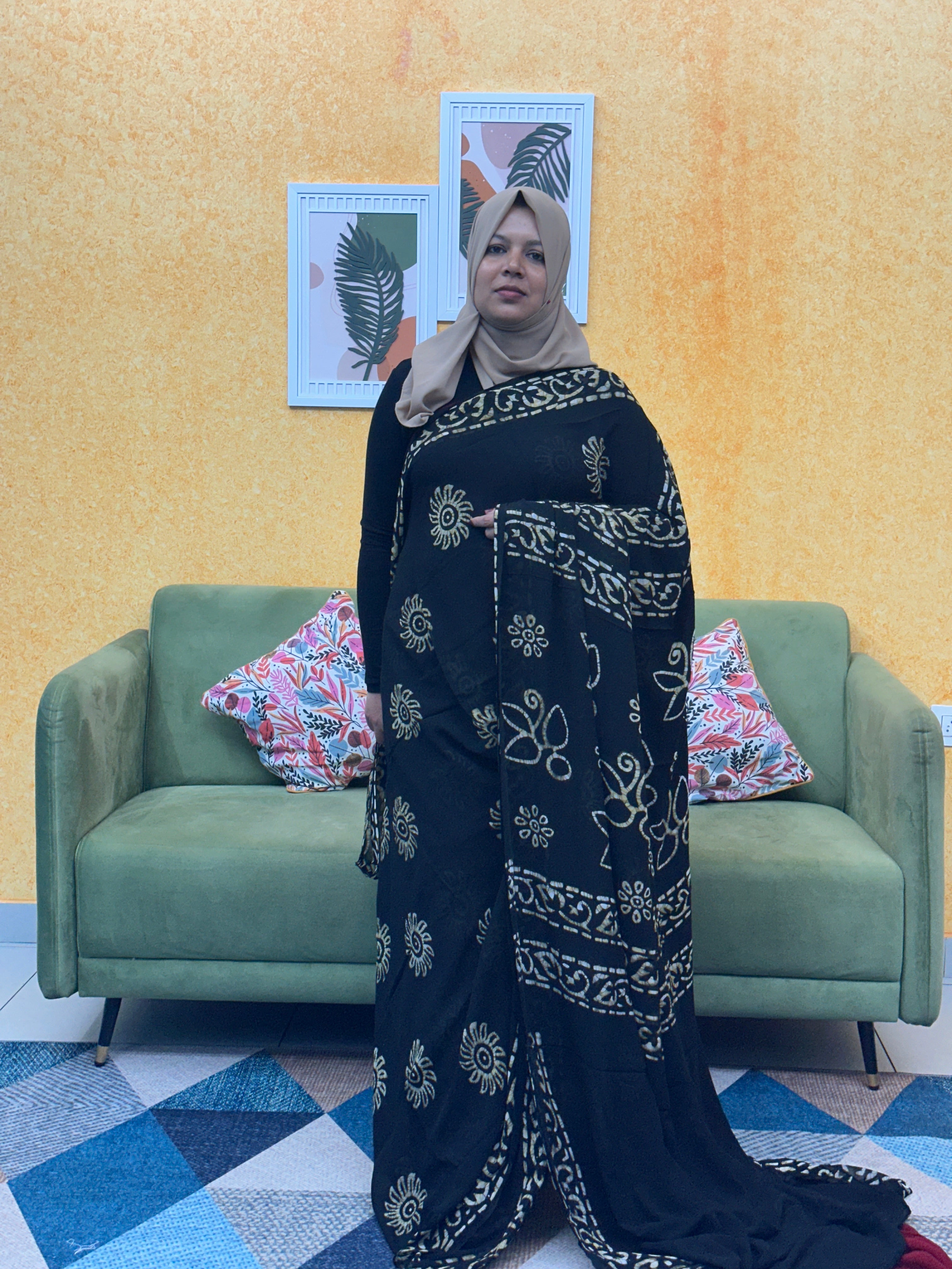 GEORGETTE SAREE FT 2059