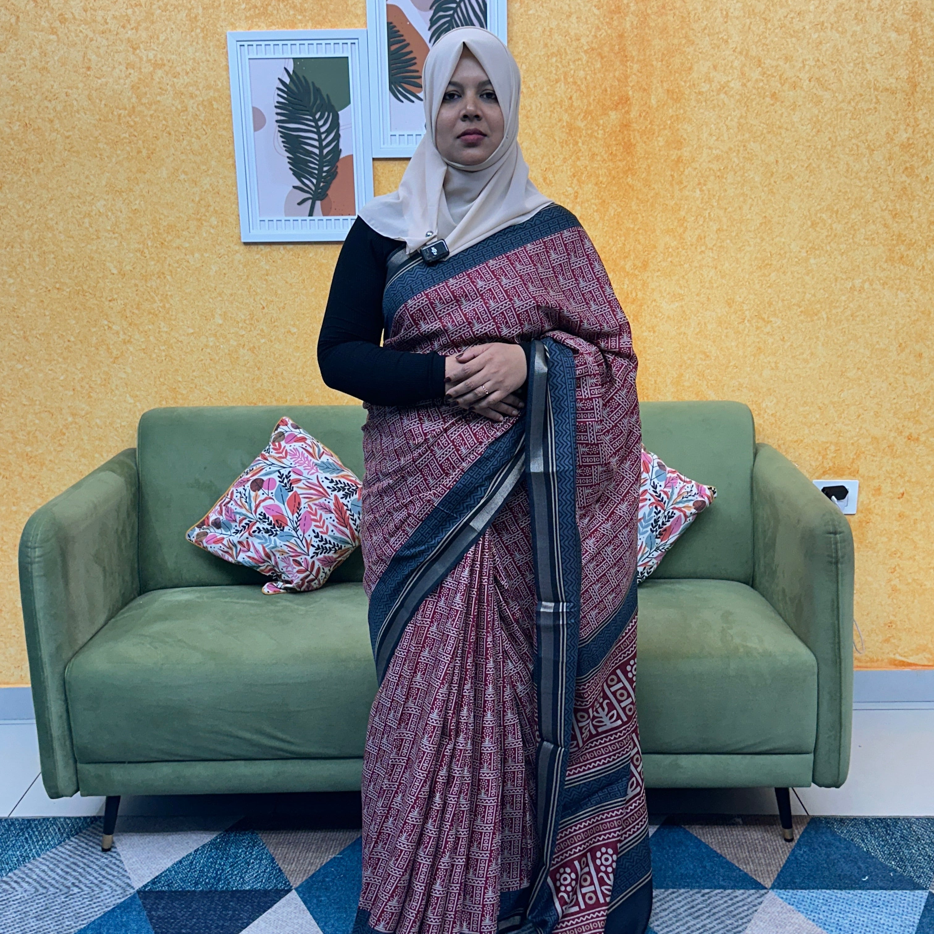 SYNTHETIC SAREE FT 2091