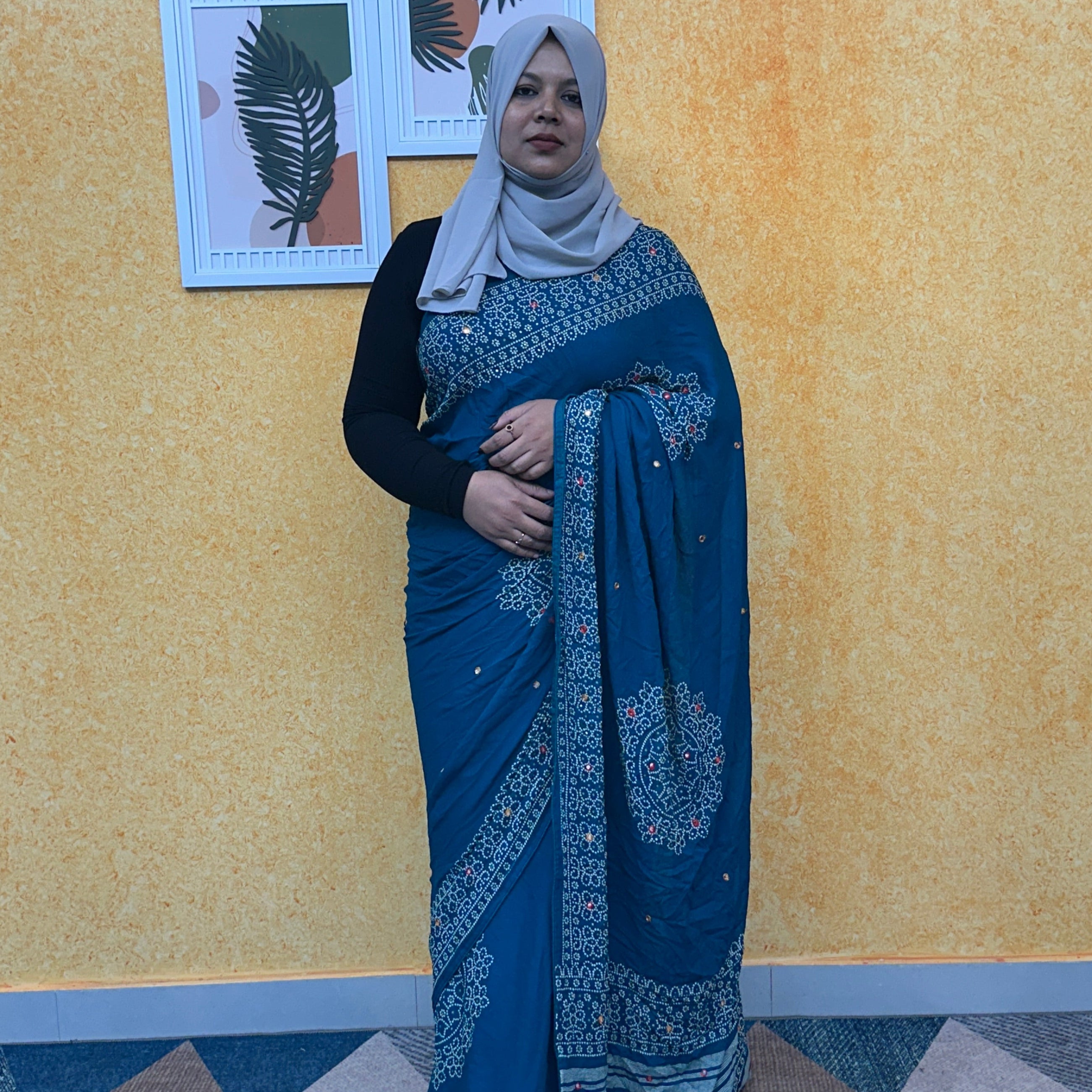 GEORGETTE SAREE FT 2163