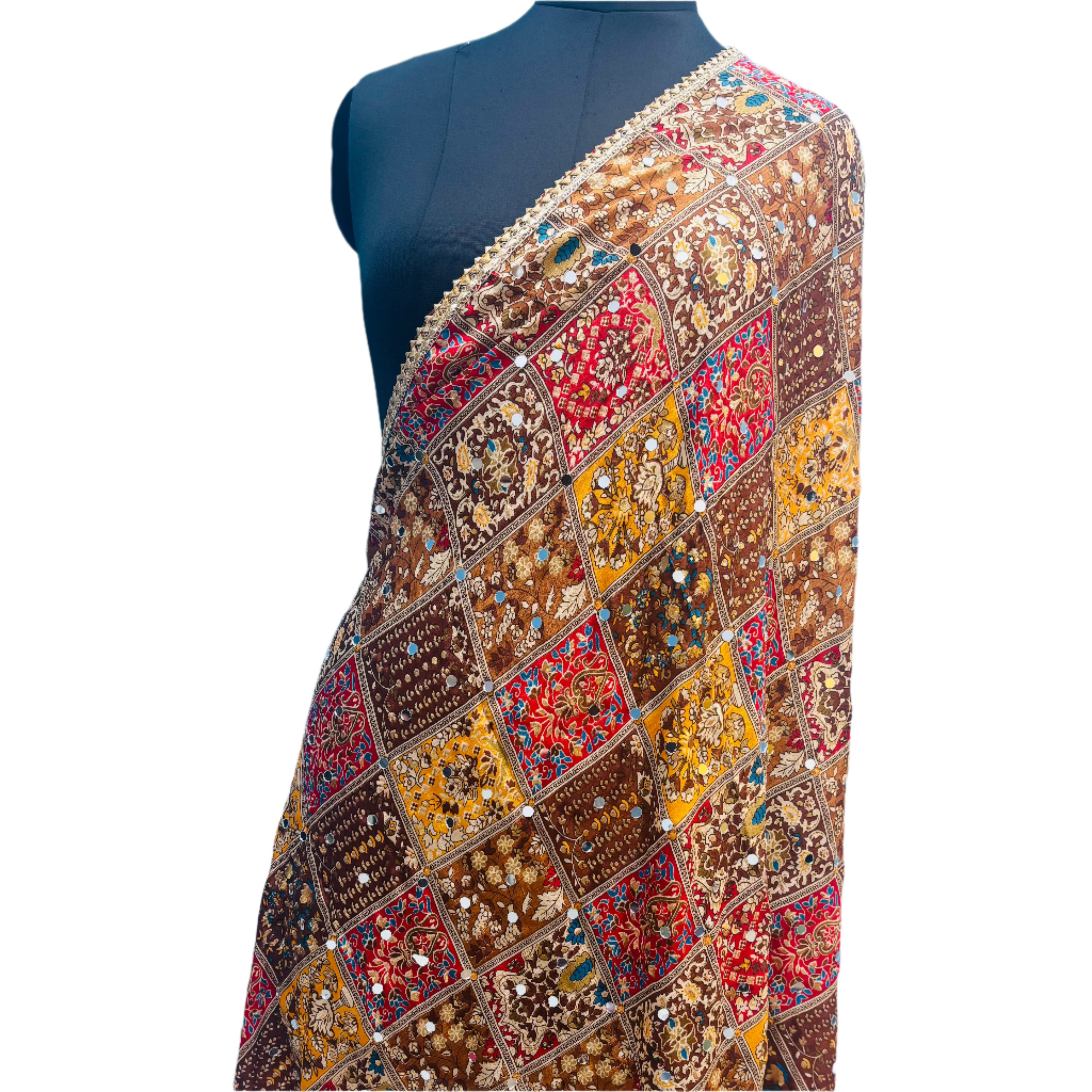 PAKISTANI MIRROR DUPPATTA  FT 2106