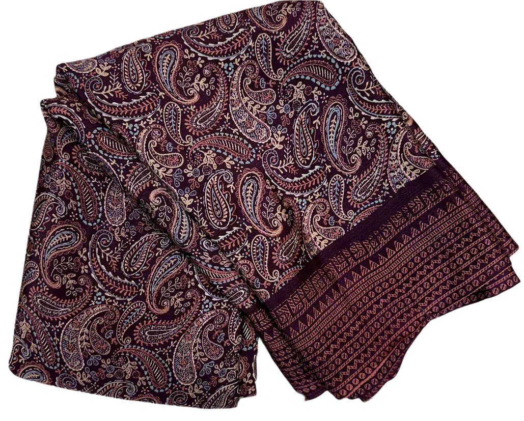 CREPE CHIFFON SAREE 204