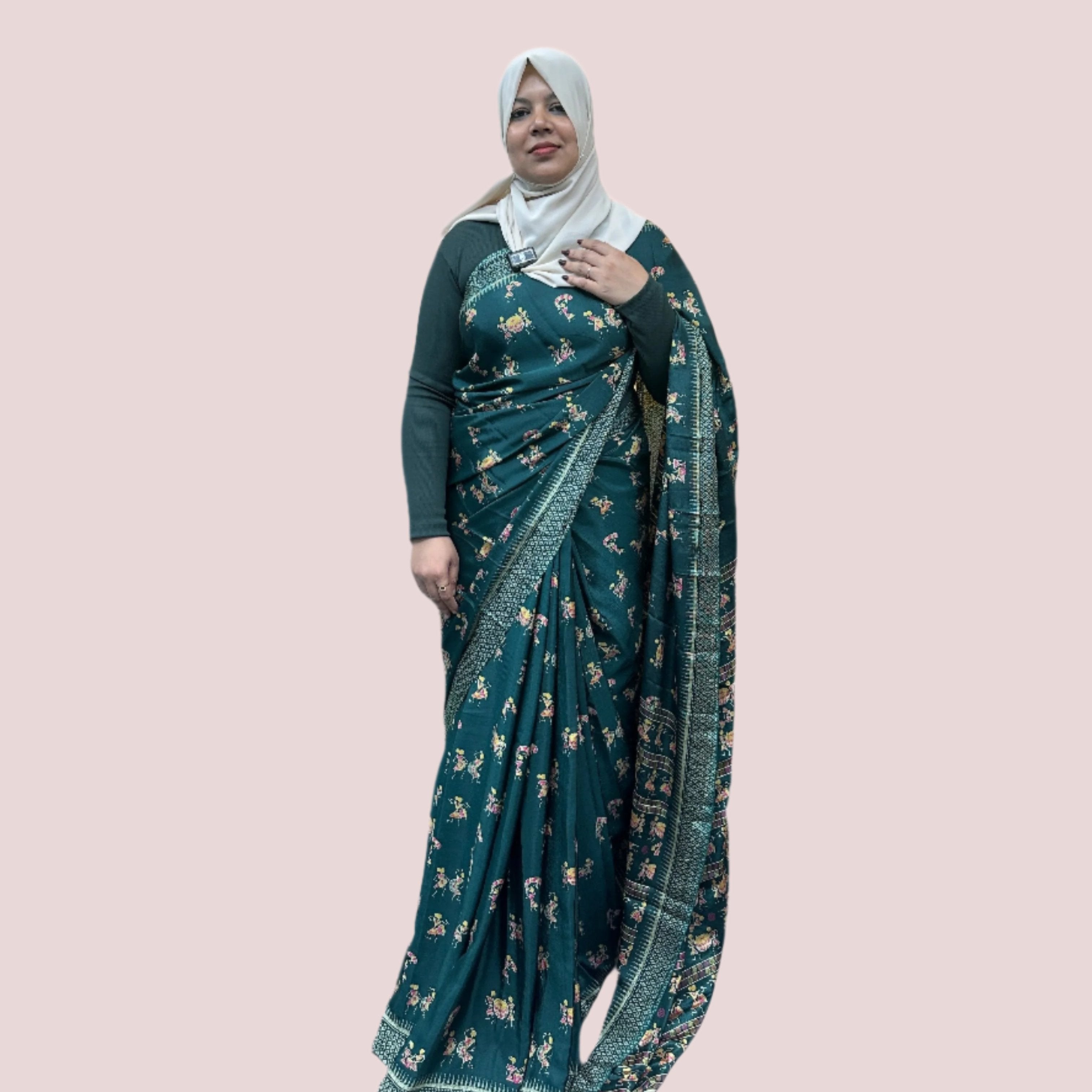 TURKISH CHIFFON SAREE FT 1085