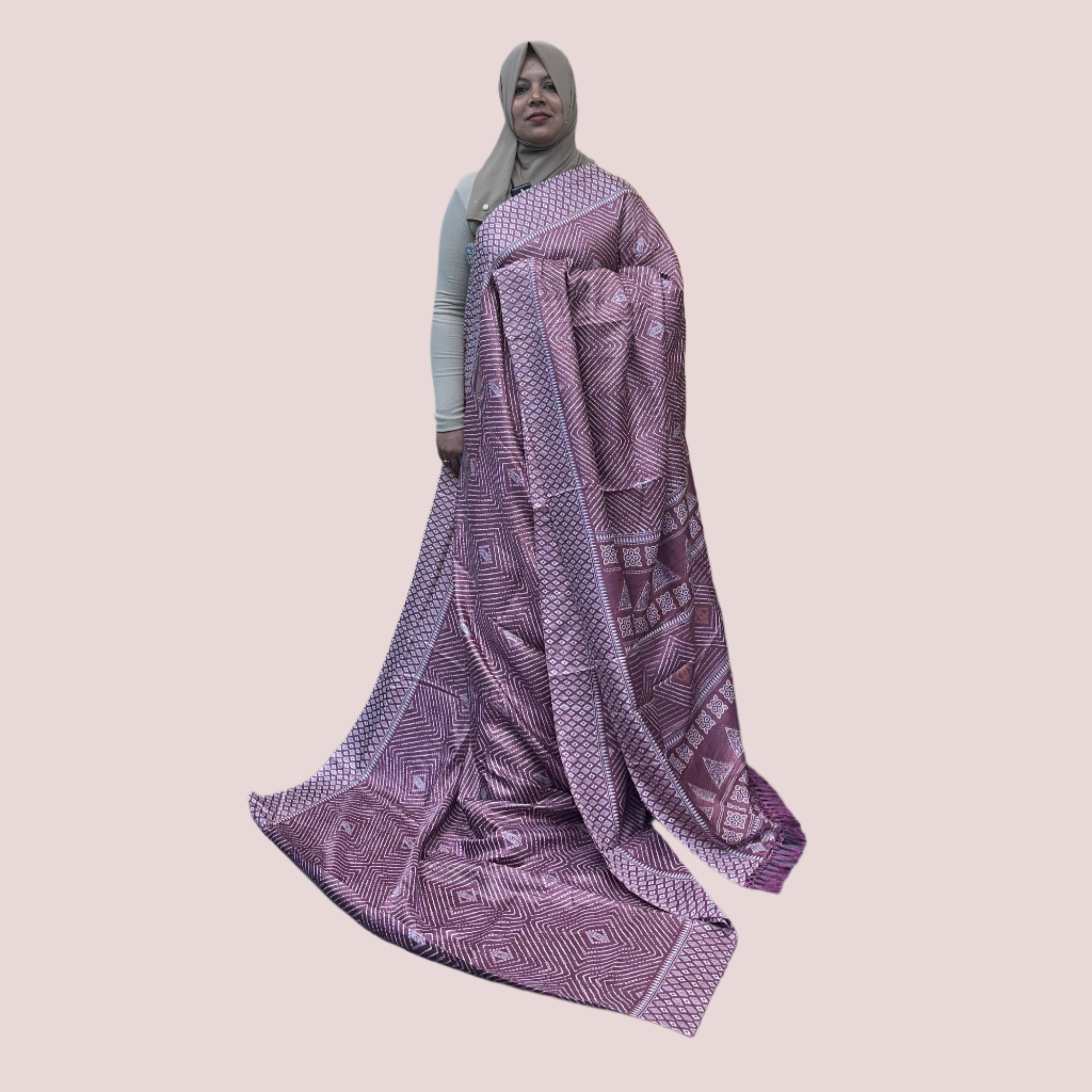 SEMI BAGALPURI SAREE FT 1095