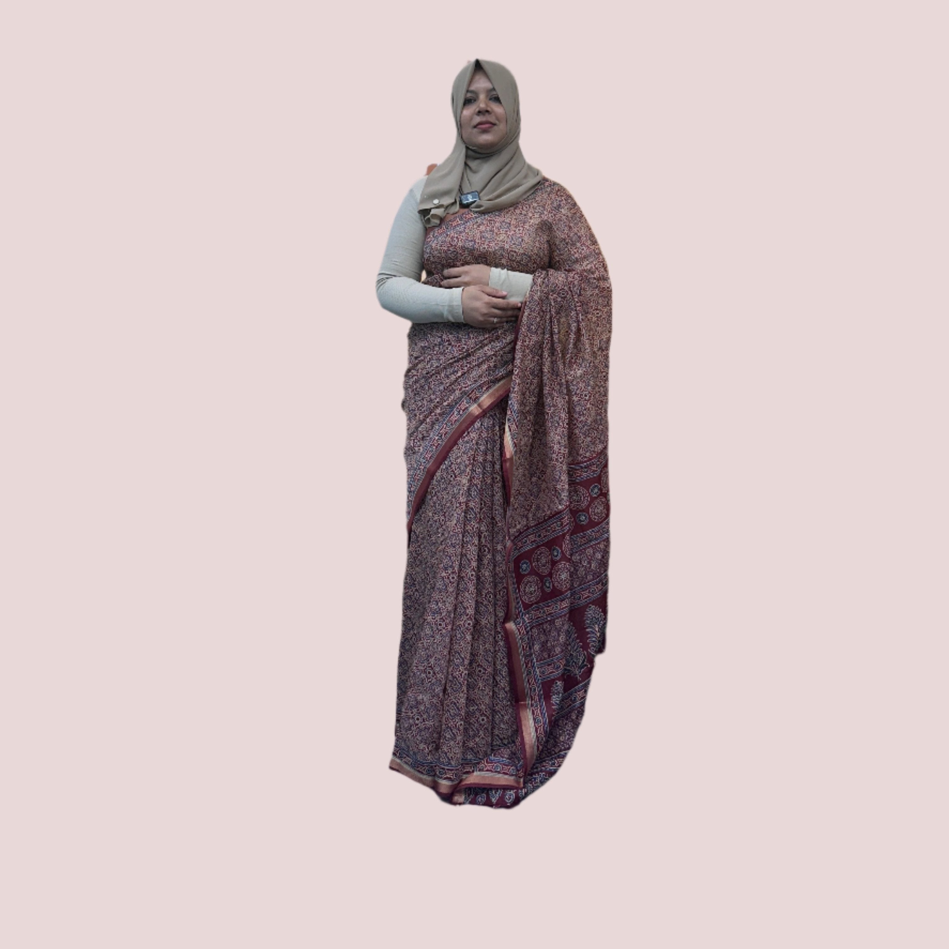 CHANDERI SILK SAREE FT 1096