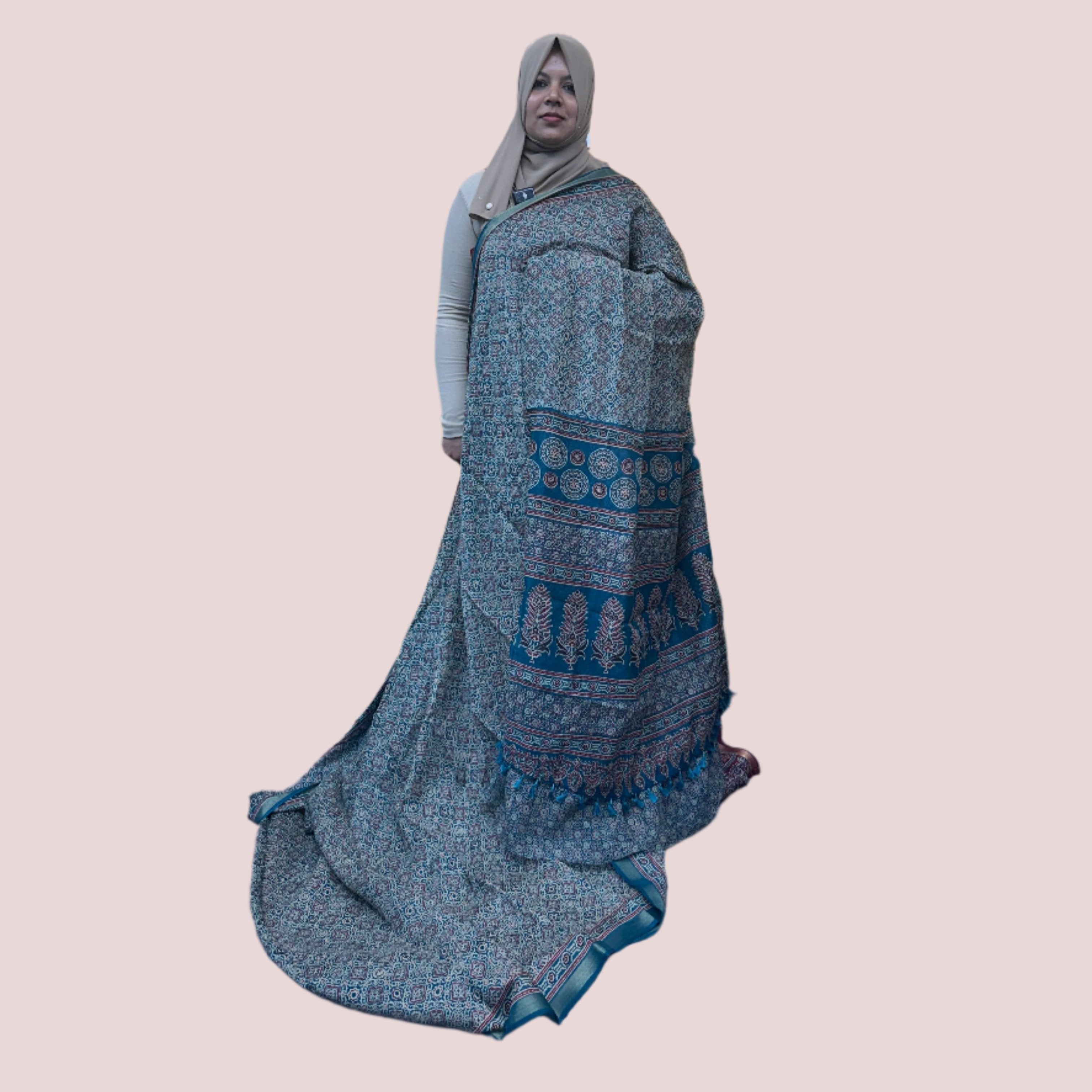 CHANDERI SILK SAREE FT 1096