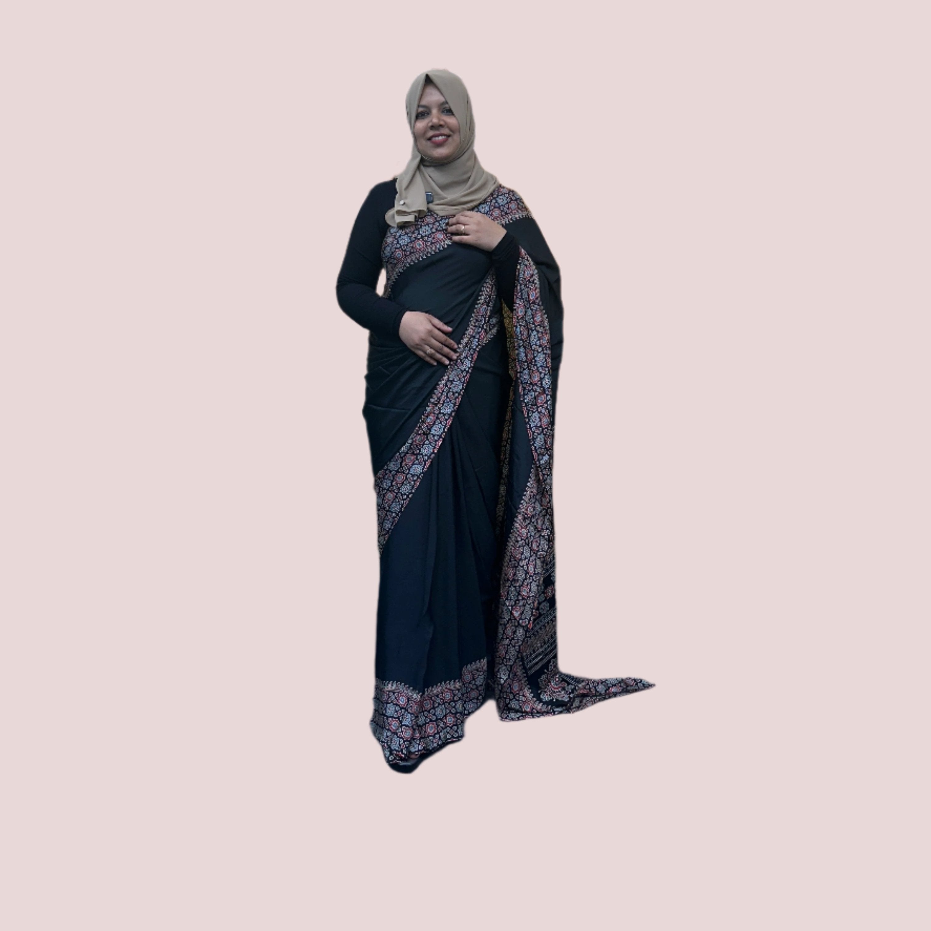 CRAPE GEORGETTE SAREE FT 1101