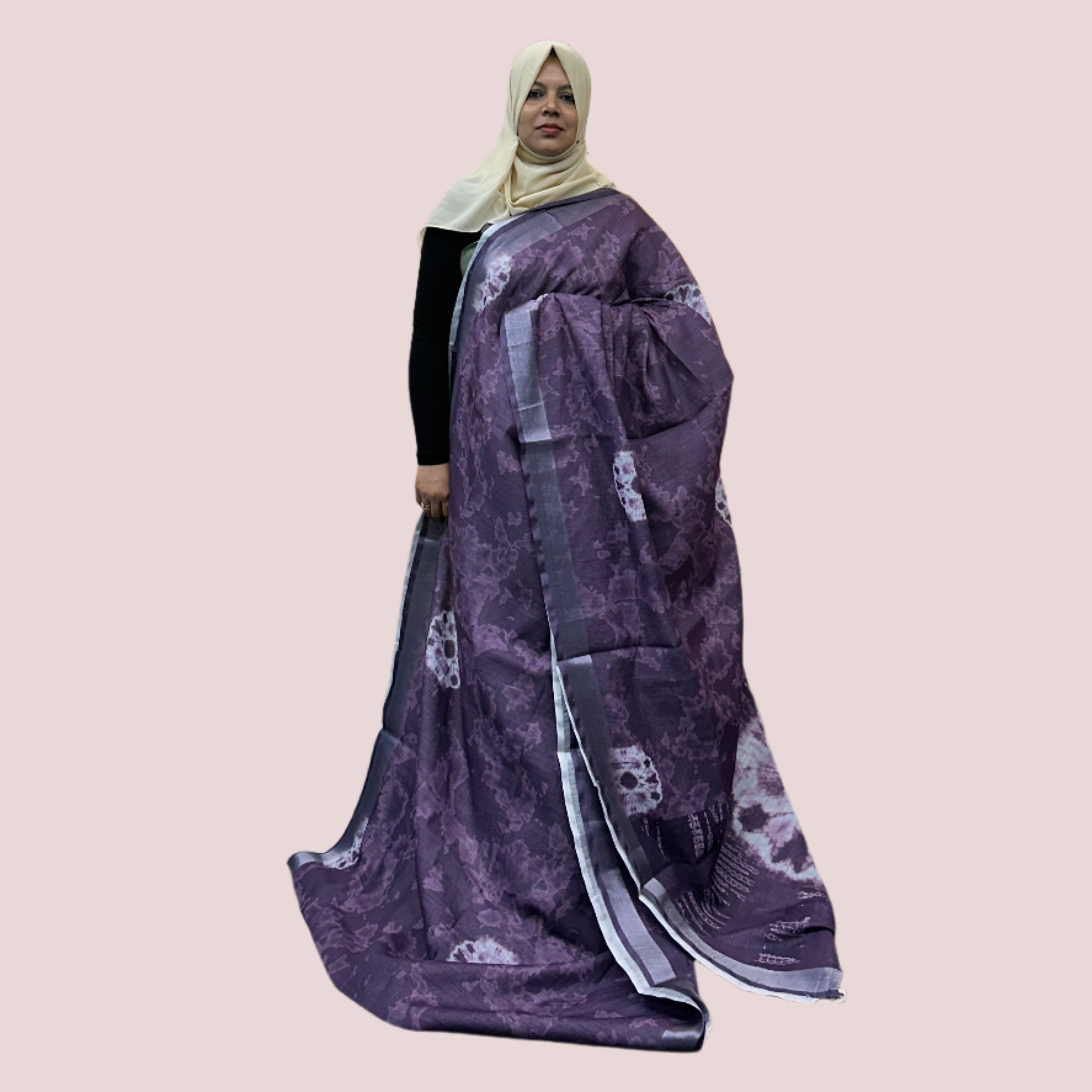 LINEN BLEND SAREE FT 1112