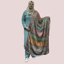 SCHIFFLI GEORGETTE CHURIDAR SET FT 1202