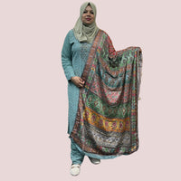 SCHIFFLI GEORGETTE CHURIDAR SET FT 1202