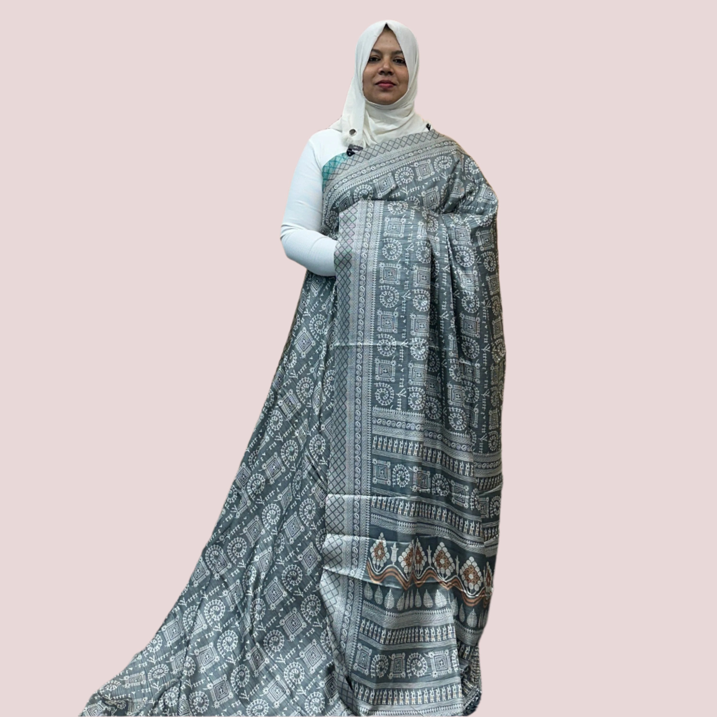 SYNTHETIC SAREE FT 1218