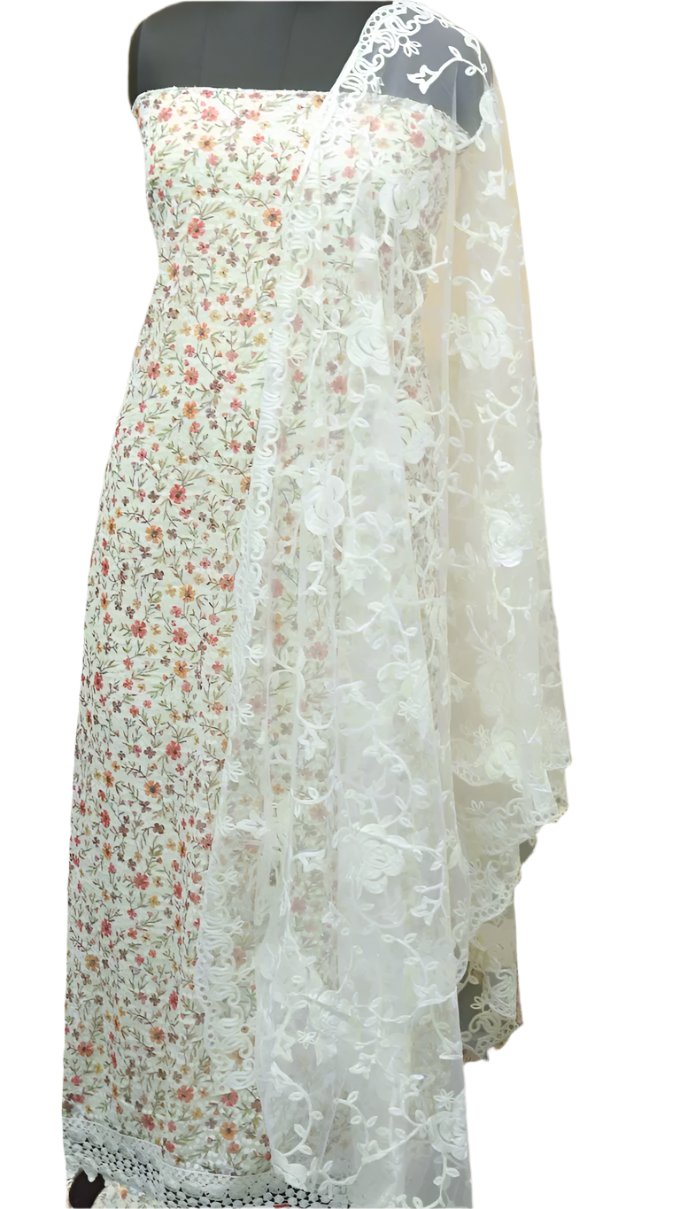 SCIFFLI GEORGETTE SALWAR SUIT FT 1031