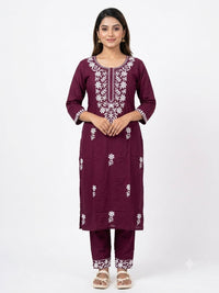 CHIKANKARI CO-ORD SET FT 3039