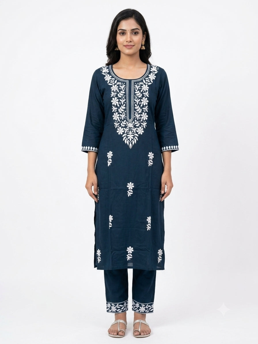 CHIKANKARI CO-ORD SET FT 3039