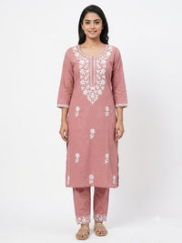 CHIKANKARI CO-ORD SET FT 3039