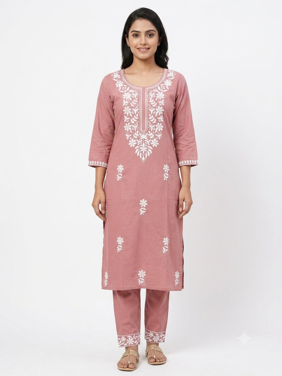 CHIKANKARI CO-ORD SET FT 3039