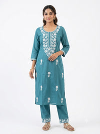 CHIKANKARI CO-ORD SET FT 3039