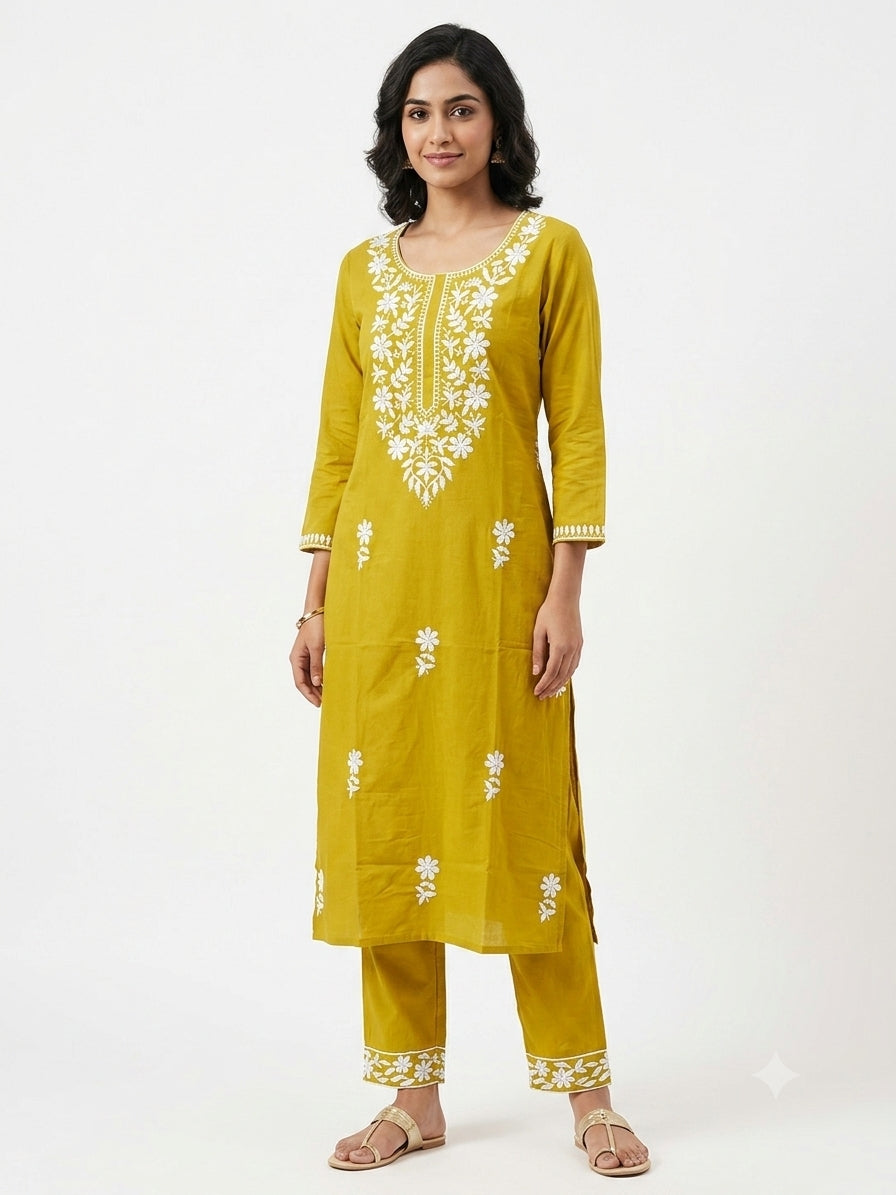 CHIKANKARI CO-ORD SET FT 3039