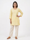 CHIKANKARI SHORT KURTI FT 3044