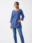 CHIKANKARI SHORT KURTI FT 3044