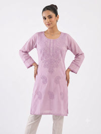 CHIKANKARI SHORT KURTI FT 3044