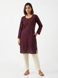 CHIKANKARI SHORT KURTI FT 3044