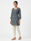 CHIKANKARI SHORT KURTI FT 3044