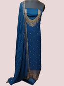 CHANDERI SILK SALWAR SUIT FT 1060