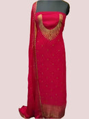 CHANDERI SILK SALWAR SUIT FT 1060