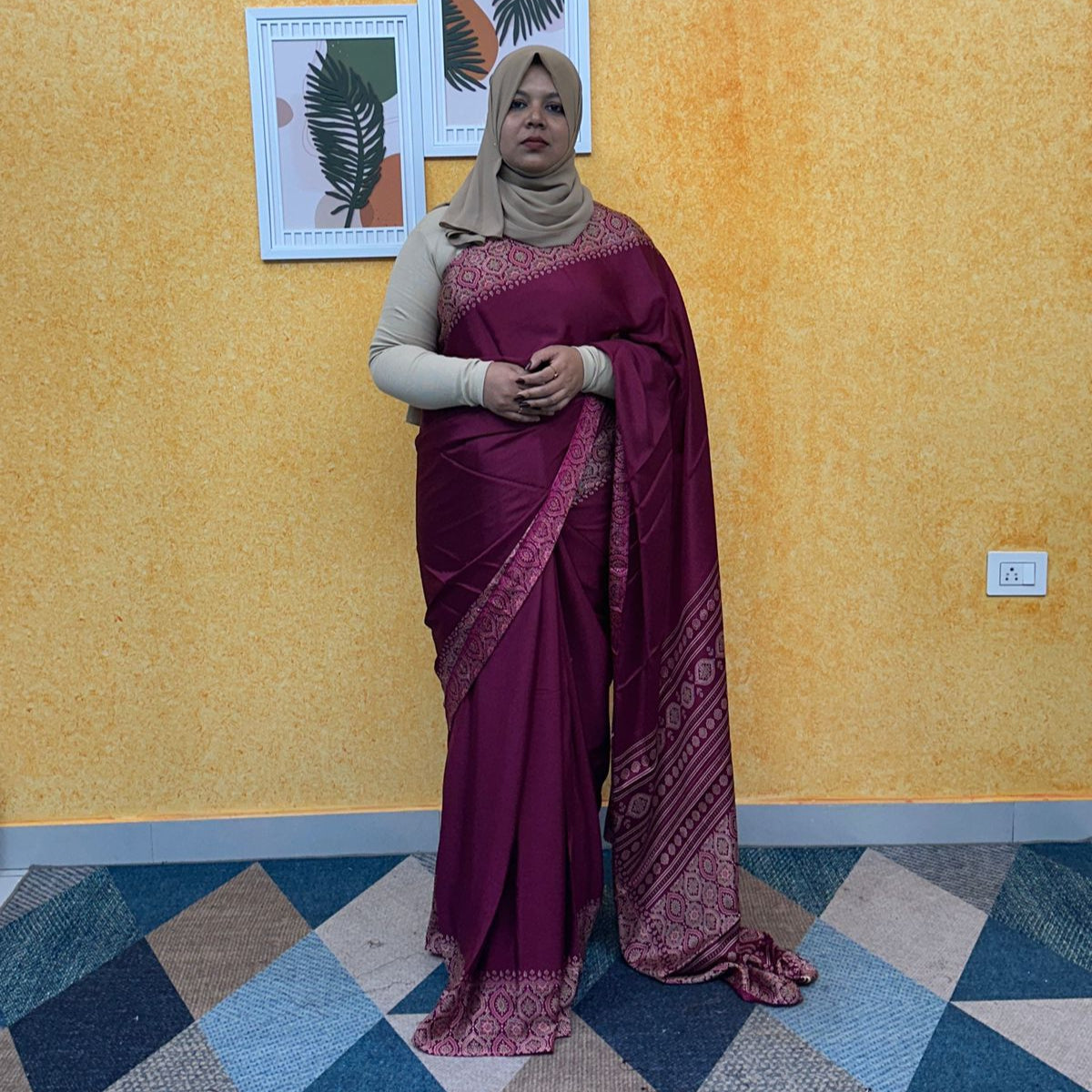 TURKISH CHIFFON SAREE  FT 2182