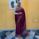 TURKISH CHIFFON SAREE  FT 2182