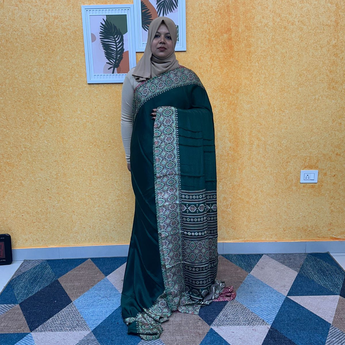 TURKISH CHIFFON SAREE  FT 2182