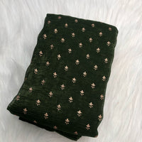 CRUSH TISSUE SAREE FT 2209