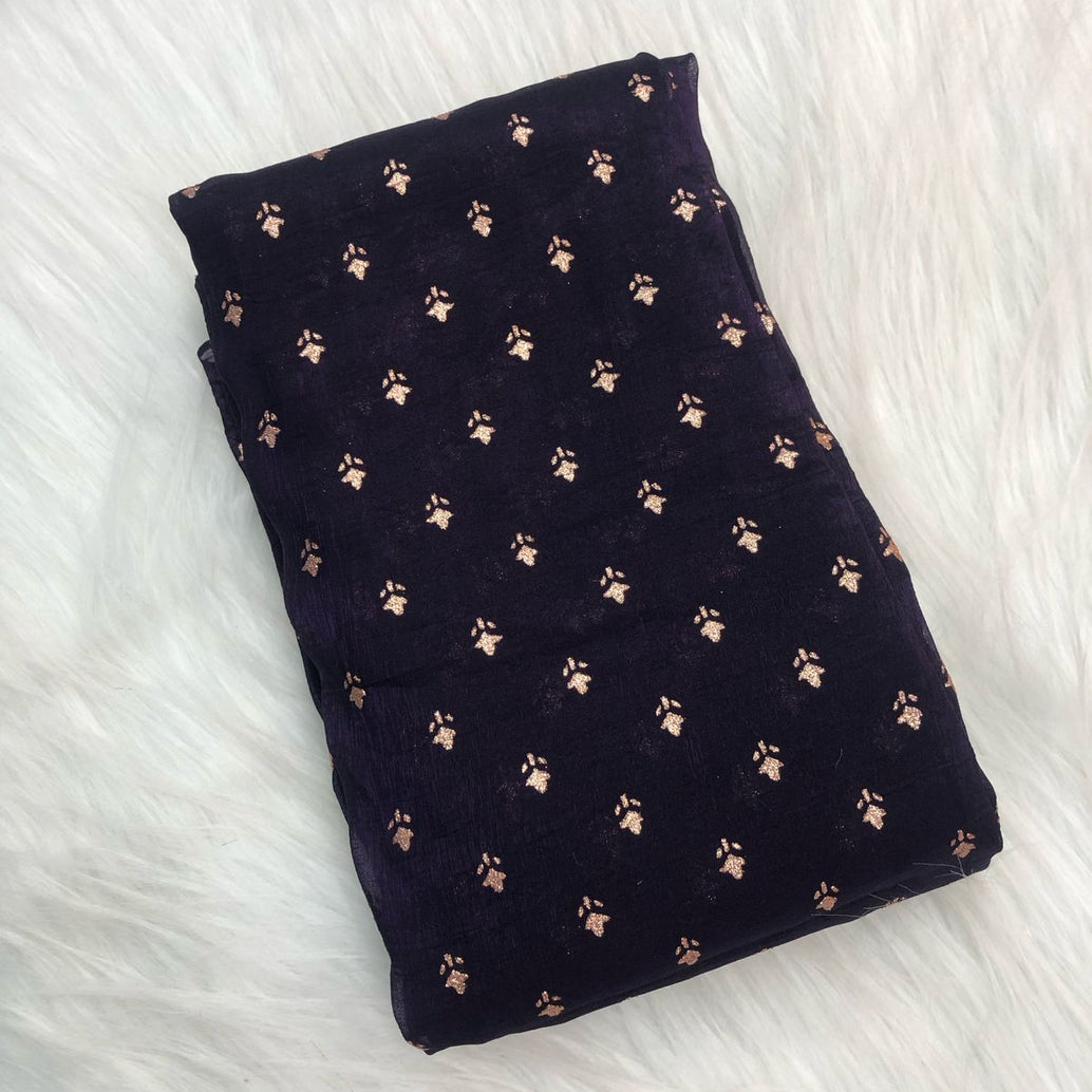 CRUSH TISSUE SAREE FT 2209