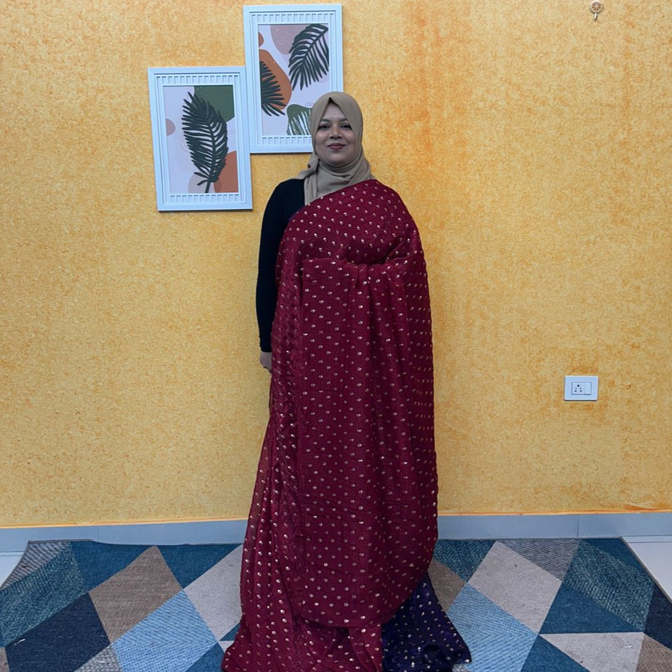 CRUSH TISSUE SAREE FT 2209