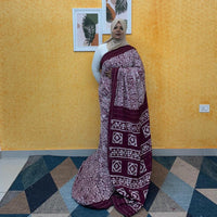 SEMI CHANDERI SAREE FT 2218
