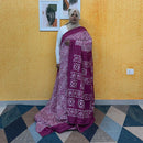 SEMI CHANDERI SAREE FT 2218